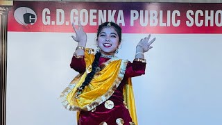 Khedan de din Chaar  Contestant no2  Solo Dance Competition  GD Goenka Sirsa  Punjabi Folk Song [upl. by Siubhan954]