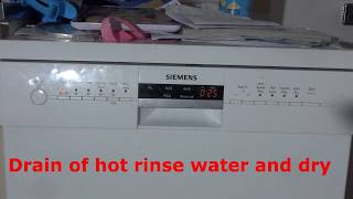 Review and Demonstration of Siemens IQ500 SN26M280GB Fullsize dishwasher [upl. by Teirrah]