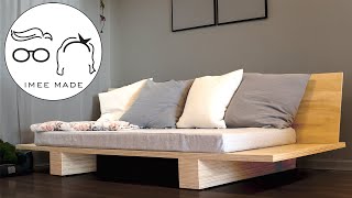 Simple DIY Lounge Sofa Made With Plywood and Twin Size Mattress [upl. by Rodge]