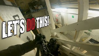 CQB GoPro Helmet Cam Footage  Lets Do This [upl. by Atsejam]