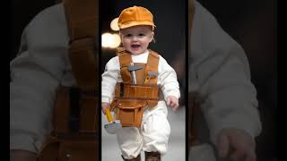 Cute baby work fashion show funny funnyvideo kidsvideo baby [upl. by Ycul]