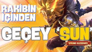 ORMANDA RAKİBİN İÇİNDEN GEÇEN SUN   Mistik Lig Sun Oynayış  Mobile Legends [upl. by Cherianne]