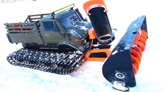 RC ADVENTURES  Snow Machine doing Work This UniBlower is SUPER COOL [upl. by Yhtak]