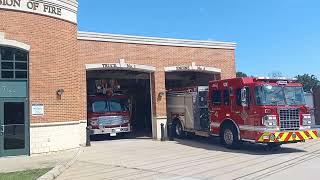 Edison Div Of Fire Engine 4 Returning to Quarters [upl. by Eilsehc451]