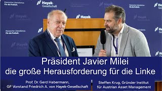 Gerd Habermann Präsident Dr Javier Milei ist die absolute Herausforderung für die radikale Linke [upl. by Nyved]