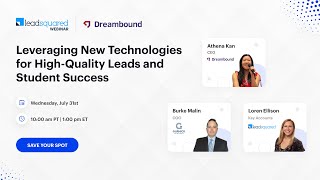 Leveraging New Technologies for HighQuality Leads and Student Success [upl. by Iams]