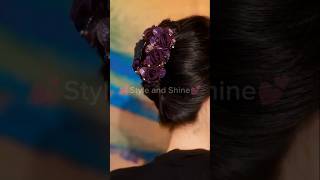 Attractive hair accessories 🥰🌹hairstyle hairtutorial trendingshorts viralshort styleandshine [upl. by Kawai750]