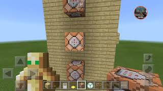 Cara membuat lift dari command block di minecraft [upl. by Nnairet]