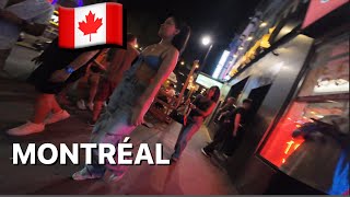 Solo In Montreals World Famous NIGHTLIFE  Cresent st Saint Laurent St Catherine St [upl. by Serra]