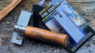 Opinel 9 amp Cheap Firesteel [upl. by Naasah]