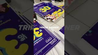 How to wrap sticker to impraboard Tripod Banner [upl. by Kenzi471]