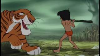 The Jungle Book Japanese version Part 13 Mowgli Meets Shere KhanTiger Fight [upl. by Llerdnek]