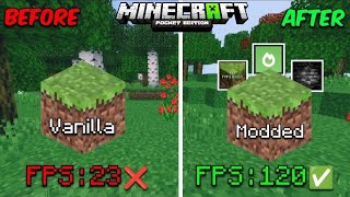 How To Boost FPS In Minecraft PE  Best Mods For Increasing FPS In MCPE 121  PS Gamer RTX [upl. by Bartholomeus]