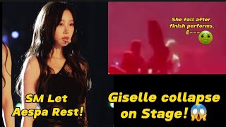 Giselle Aespa fainted while performing in Japan giselle aespa [upl. by Ardenia]