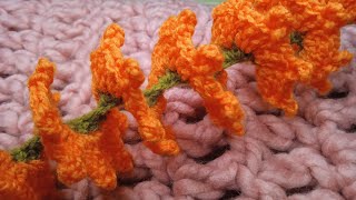 🤩Tutorial Fácil para Tejer Crochet 🥰Espiral de Viento Cempasúchil Diestros‼️Tejiendo con Hilda Rosa🔔 [upl. by Ahsiem]