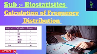 Calculation Of Frequency Distribution How to Draw Frequency Distribution Table Biostatistics [upl. by Blount775]