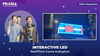 Interactive LED RealTime Game Activation  Prisma Advertising Innovation [upl. by Dweck347]