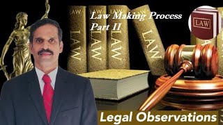 Law making Process  Tamil  Part II  Selvakkunapalan  Legal Observations [upl. by Nosahc]