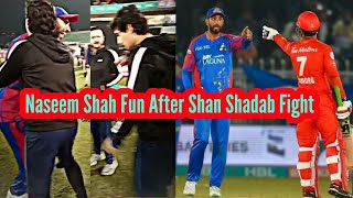 Naseem Shah Teasing Shan Masood After Shadab Khan Fight  PSL [upl. by Molly825]