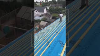 Roofing Re roof Construction Felt and battons [upl. by Jahdal]