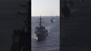 US and South Korea Militaries Hold Joint Naval Drills [upl. by Tellford]