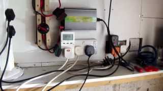 Solar grid tied garage setup UK  More panels and rewire [upl. by Sinnaoi375]