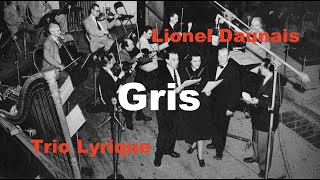 Lionel Daunais  Gris  Trio Lyrique [upl. by Nnadroj315]