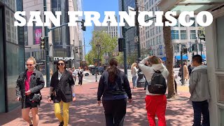 Walking Downtown San Francisco CA  Union Square Tenderloin Market Street [upl. by Schlesinger]