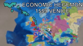 Europa Univarsalis IV  Proclaiming Economic Hegemon in 1559 as Venice [upl. by Llenrahc]