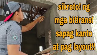 PAANO MAG PALITADA SA WINDOW JUMB  PARAAN NG PAG KANTO NG BINTANA AT PAG LAYOUT [upl. by Henleigh]