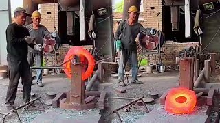 The Process Of Forging Steel Using Giant Hydraulic Hammers Part 79 [upl. by Tatman631]