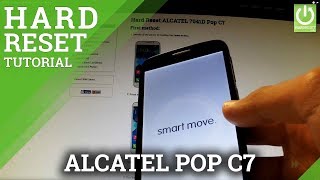 ALCATEL 7041D Pop C7 Hard Reset  Restore ALCATEL Pop C7 [upl. by Geller647]