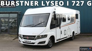 Burstner Lyseo I 727 G Motorhome For Sale at Camper UK [upl. by Akinaj]