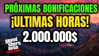 SEMANA de BONIFICACIONES GTA V ONLINE ULTIMAS HORAS  NOTICIERO GTA 5 ONLINE 20024 [upl. by Hermon]