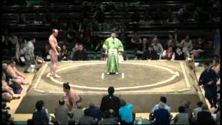 May 2011 Basho Day 5 Ms2e Takanoyama 11  Ms6w Kitaharima 11 [upl. by Orfurd]