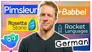 Best Way To Learn German Babbel vs Duolingo vs Rosetta Stone vs Pimsleur vs Rocket German [upl. by Anaujat]