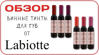 ​ОБЗОР Тинт в бутылке вина  Chateau Labiotte Wine Lip Tint за 120 рублей Ярко дешево и так себе [upl. by Anitteb]