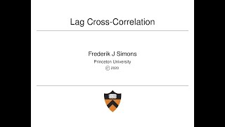 Lag Cross Correlation [upl. by Yenrab]