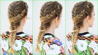 Pretty Braided headband and Fishtail Braid  Braidsandstyles12 [upl. by Sig235]