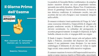 MASTRO DON GESUALDO di G Verga  RIASSUNTI BREVISSIMI DI LETTERATURA ITALIANA PER LA MATURITÀ [upl. by Staw]