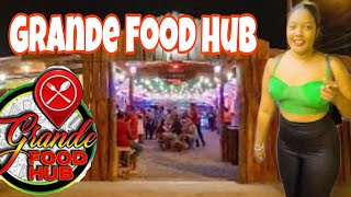 Tour of Sangre Grande biggest attraction  Grande Food Hub  Trinidad Street Food [upl. by Ttayw]