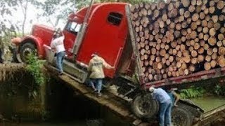 Dangerous Idiots Fastest Biggest Logging Wood Truck Dump Truck amp Heavy Equipment Truck Fails Skills [upl. by Attenehs742]