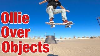 3 Tips to Ollie Over Things on a Skateboard [upl. by Enyt]