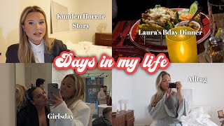 Weekly Vlog Birthday Dinner Beautyard Kundin Storytime girls night mit Steffi [upl. by Terrie694]