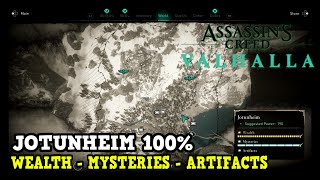 Assassins Creed Valhalla Jotunheim All Collectibles Wealth Mysteries Artifacts [upl. by Enyrhtac]