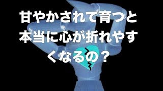 甘やかされた子供はなぜキレやすいのか？ 傷つきやすいのか？ [upl. by Elockcin421]