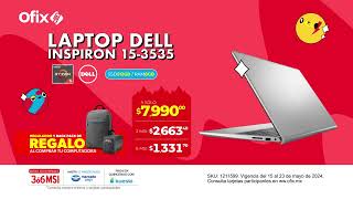 1211599 LAPTOP DELL INSPIRON 153535 156 FHD RYZEN 57520U 8GB RAM 512GB SSD [upl. by Imas971]