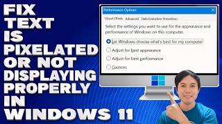 How To Fix Text is Pixelated or Not Displaying Properly in Windows 1011 Solution [upl. by Juanita972]