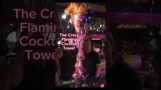 Flaming CockTail Tower shortsviral shortsvideo shortsfeed [upl. by Anitsrihc]