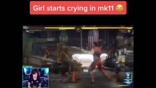 girl cries because of mk11 goro stomp spam in tournament [upl. by Velvet]